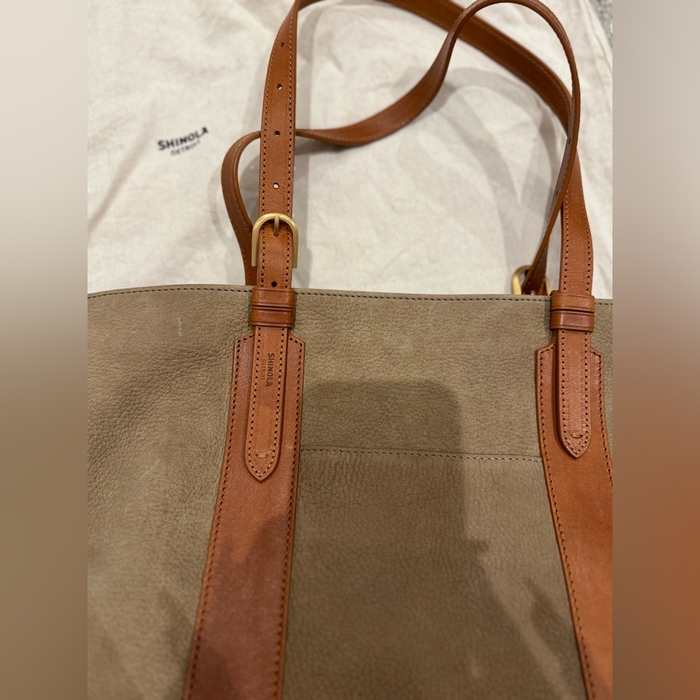 Shinola leather tote